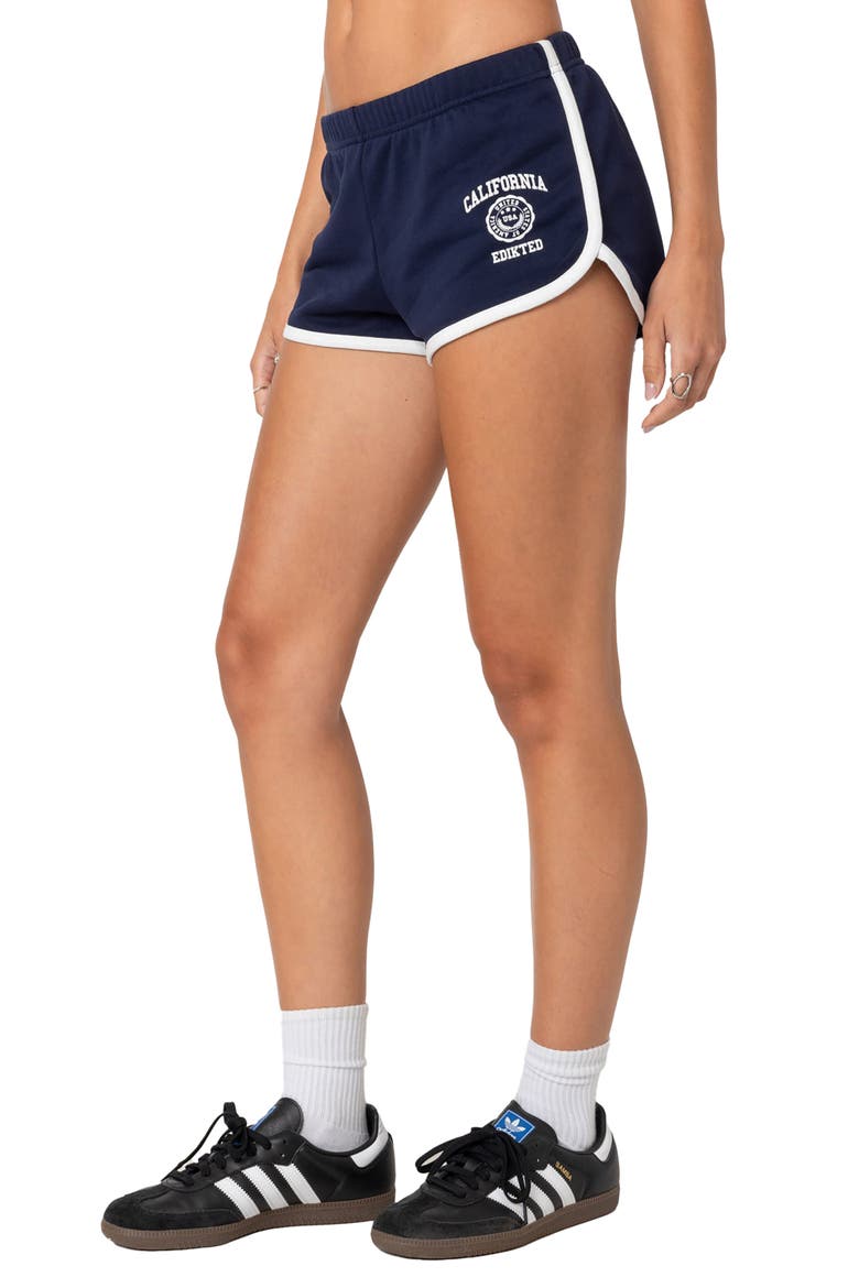 California Contrast Trim Shorts, Alternate, color, NAVY
