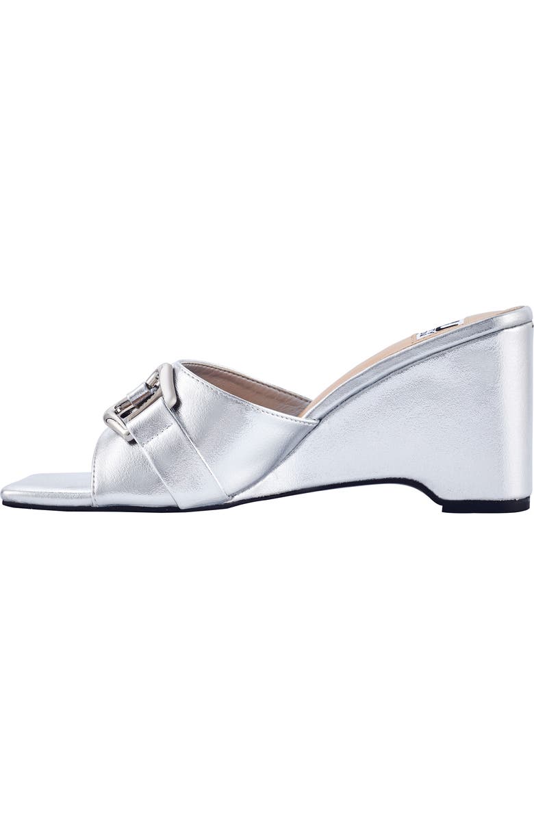 NINETY UNION Kensy Wedge Sandal, Alternate, color, Silver