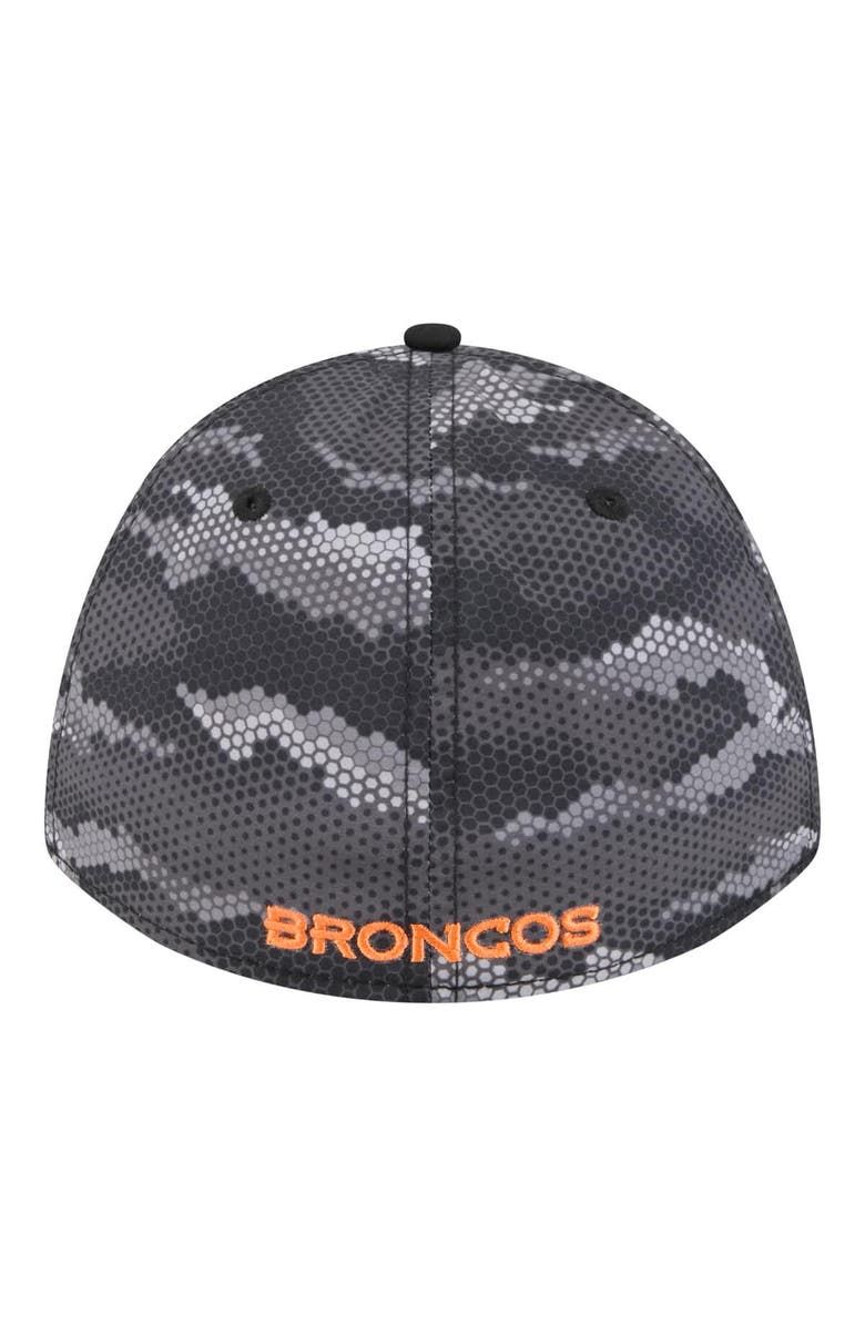 New Era Men's New Era Black Denver Broncos Camo A-Frame 39THIRTY Flex Hat, Alternate, color, Black