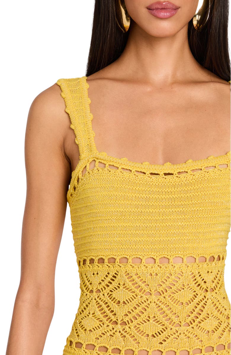 Retrofête Winona Crochet Dress, Alternate, color, 