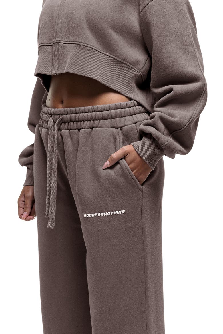 Vintage Taupe Relaxed Joggers, Alternate, color, Brown