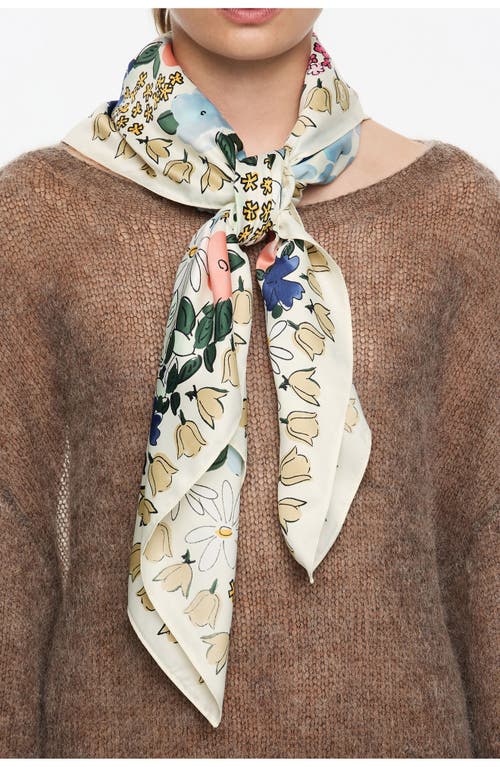 Bimba Y Lola Flower Garden Scarf In Multi