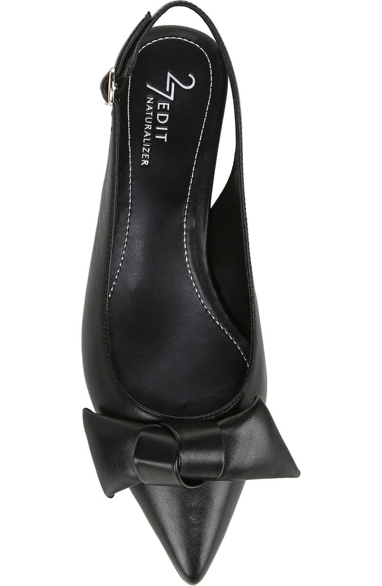 27 EDIT Naturalizer Shine Bow Pointed Toe Flat, Alternate, color,