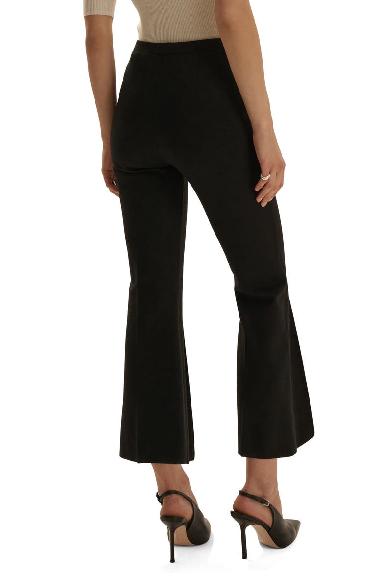 The Call Me Back Pintuck Kick Flare Pants, Alternate, color, BLACK