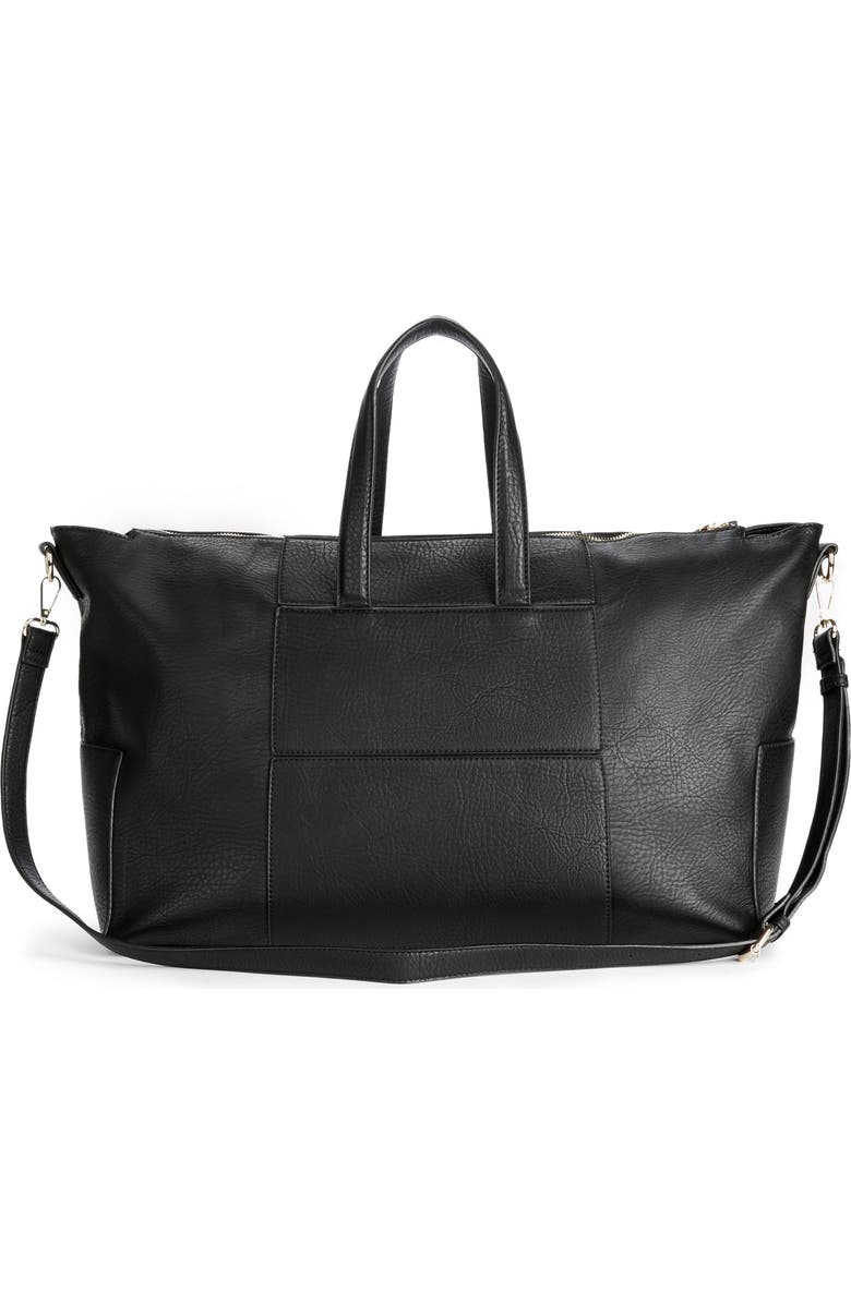 Sole Society Cory Faux Leather Travel Tote, Main, color,