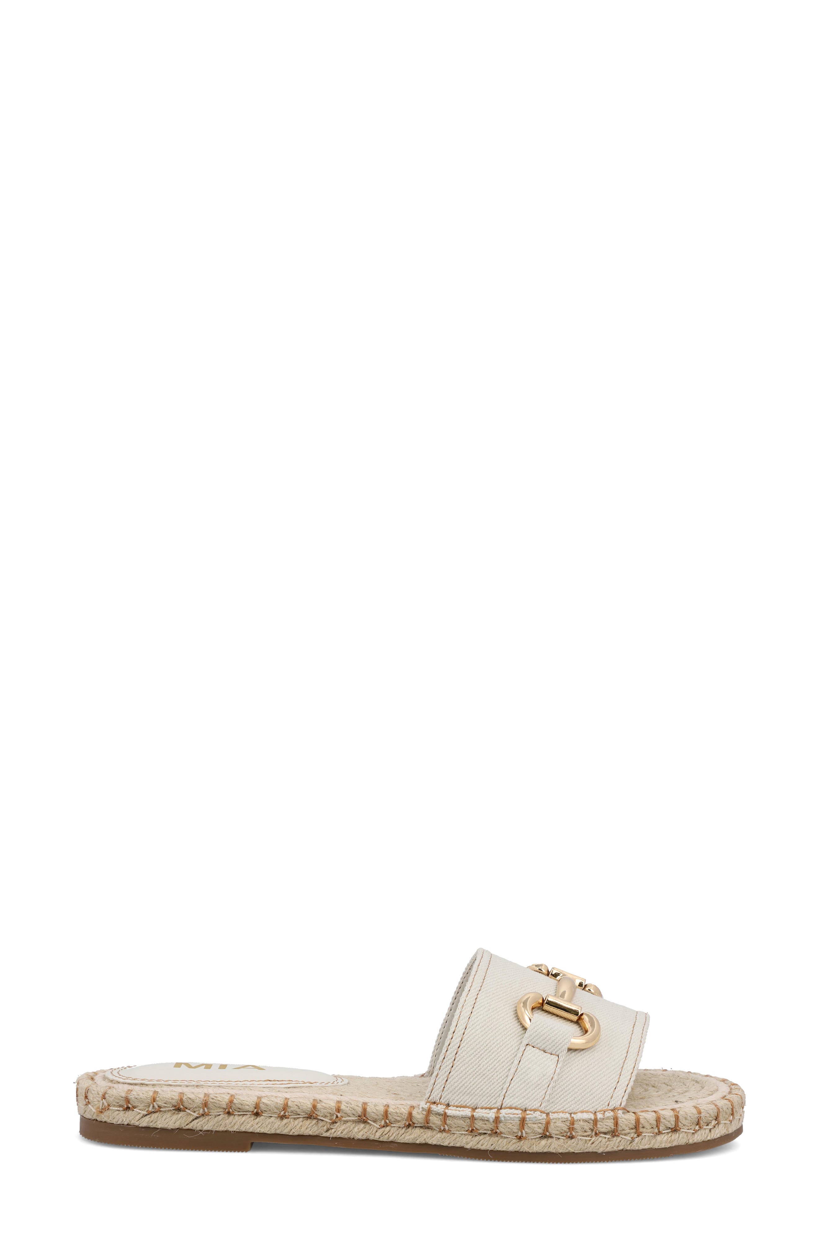 MIA Cadiz Espadrille Slide Sandal, Alternate, color, Bone