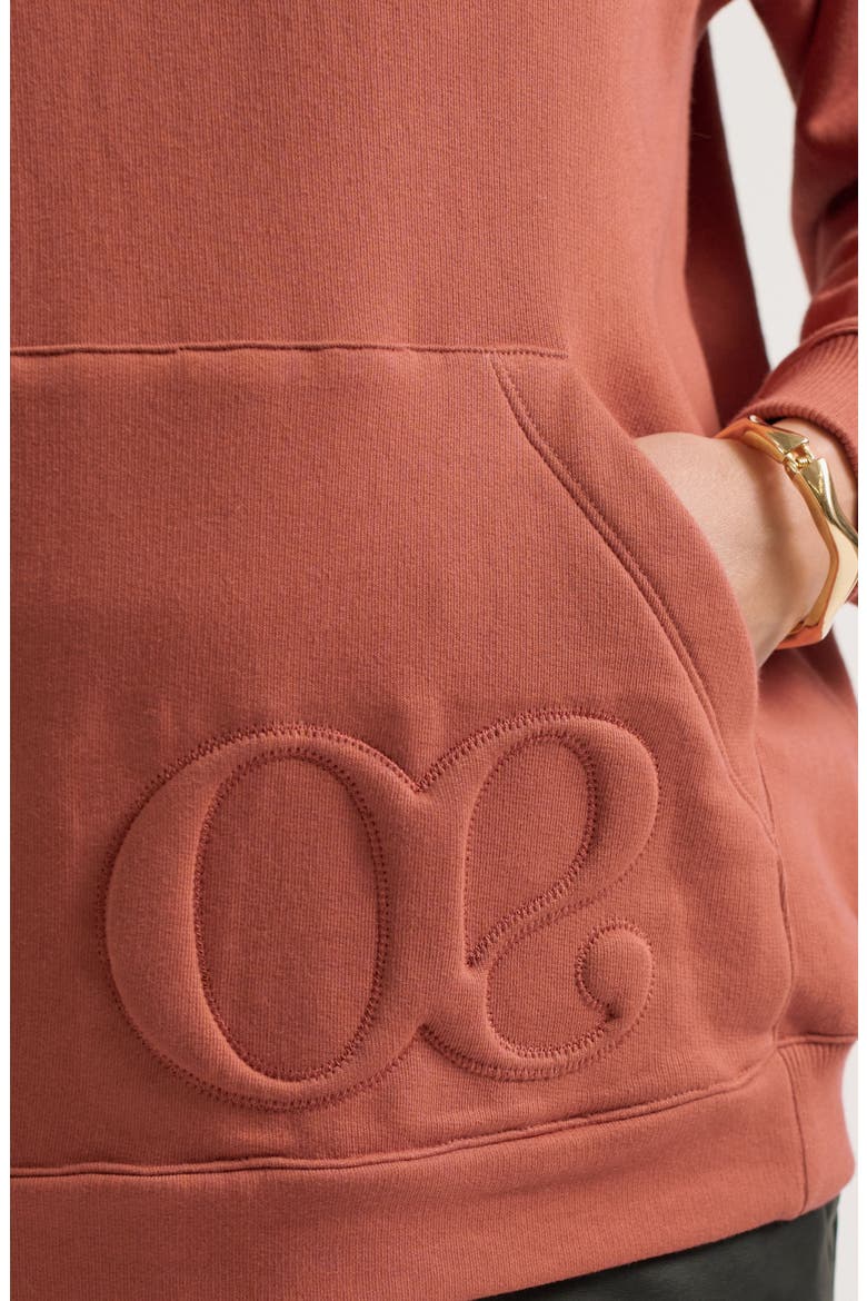 Boston Maternity & Nursing Hoodie, Alternate, color, Terracotta