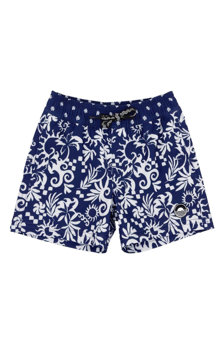 Feather 4 Arrow Sunshine Daze Swim Trunks, Main, color, 
