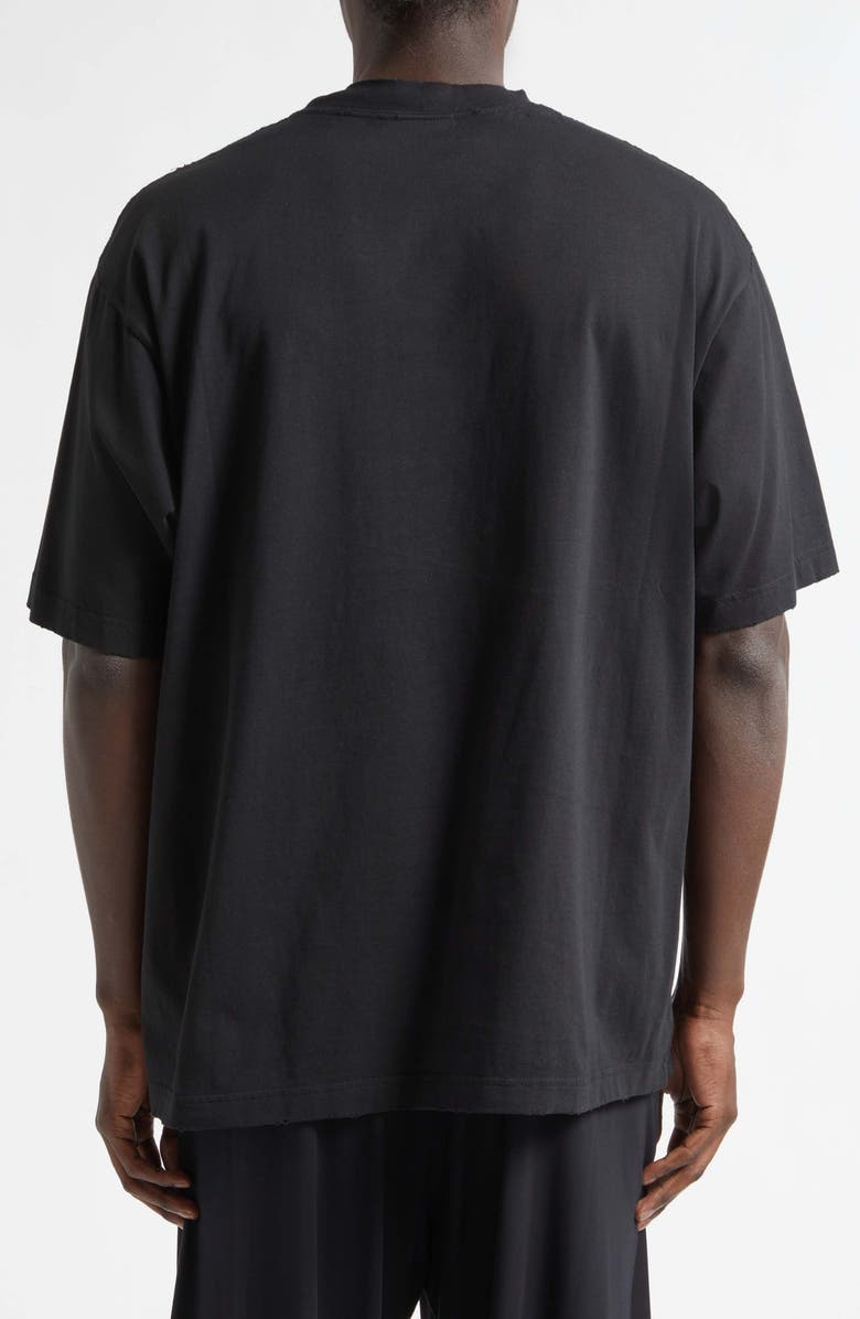 Balenciaga Medium Fit Sacré Couer Graphic T-Shirt, Alternate, color, 1000 Black