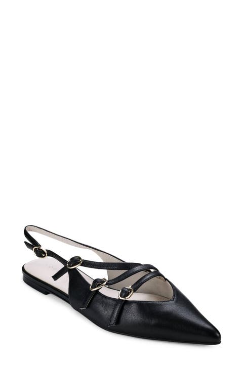 Ava Slingback Pointed Toe Flat (Women)