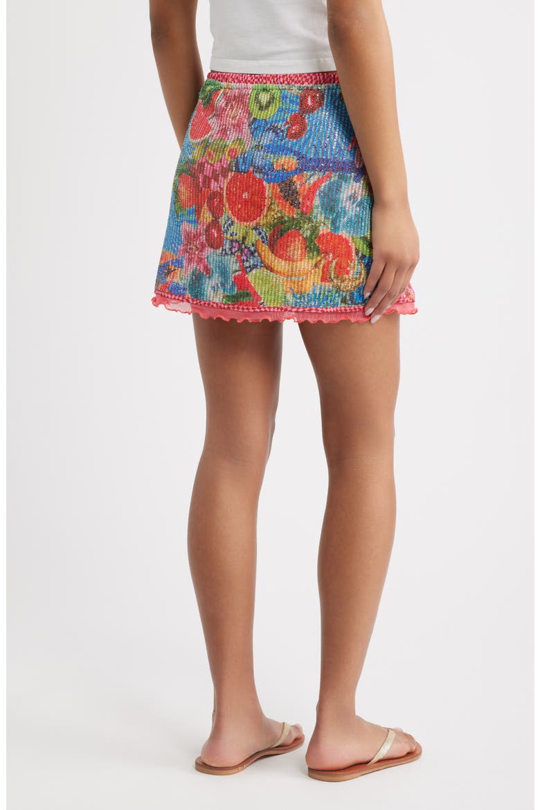 Sequin Miniskirt, Alternate, color, CHERRY SPRITZ