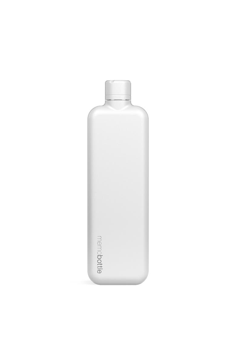 Memobottle Slim Memobottle - Stainless Steel, Main, color, White