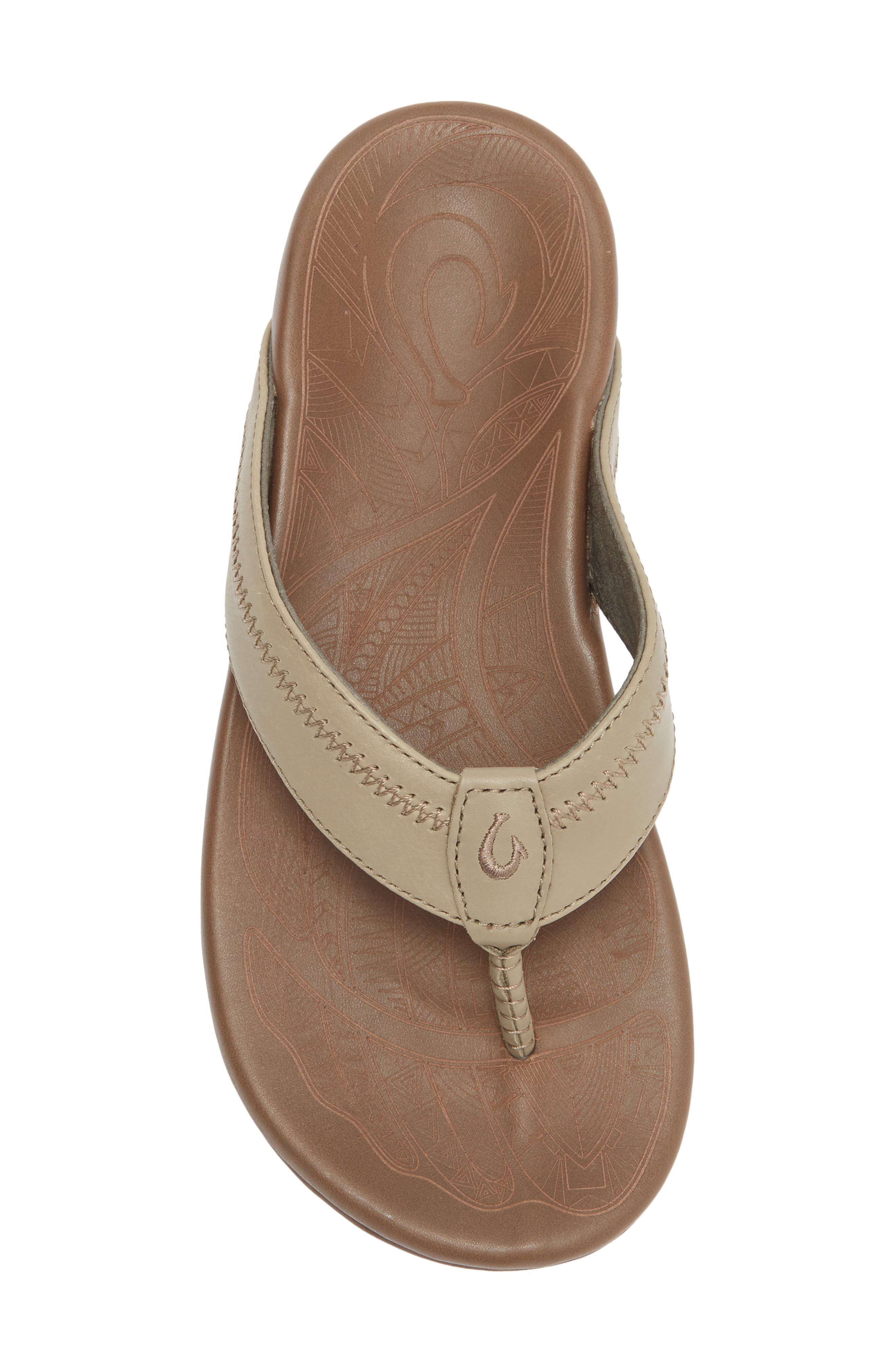 Hiapo Flip Flop, Alternate, color, CLAY / MUSTANG