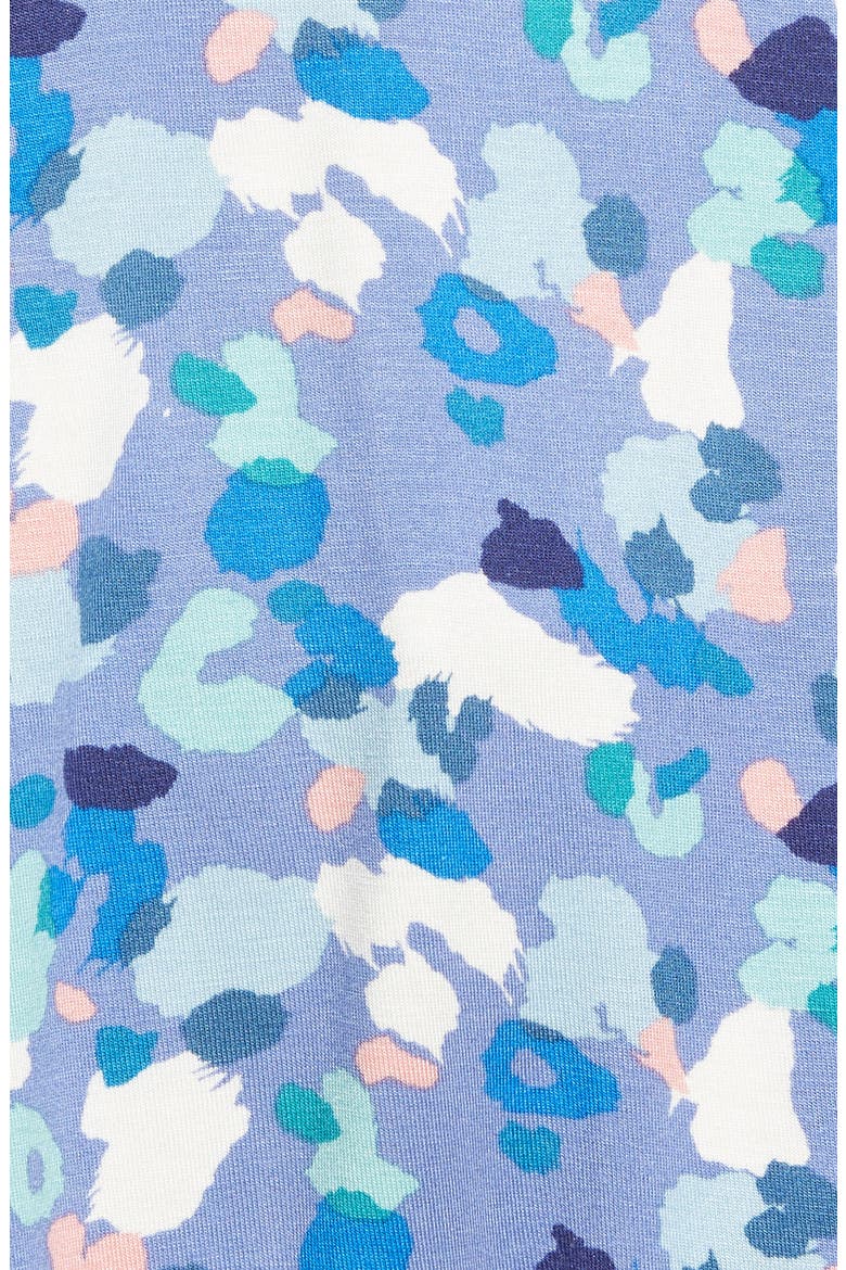 Print Babydoll Top, Alternate, color, DENIM PAINTED SPOT