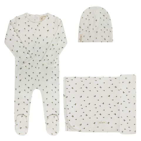 Printed Palm Trees Collection - Baby Boy Layette Set