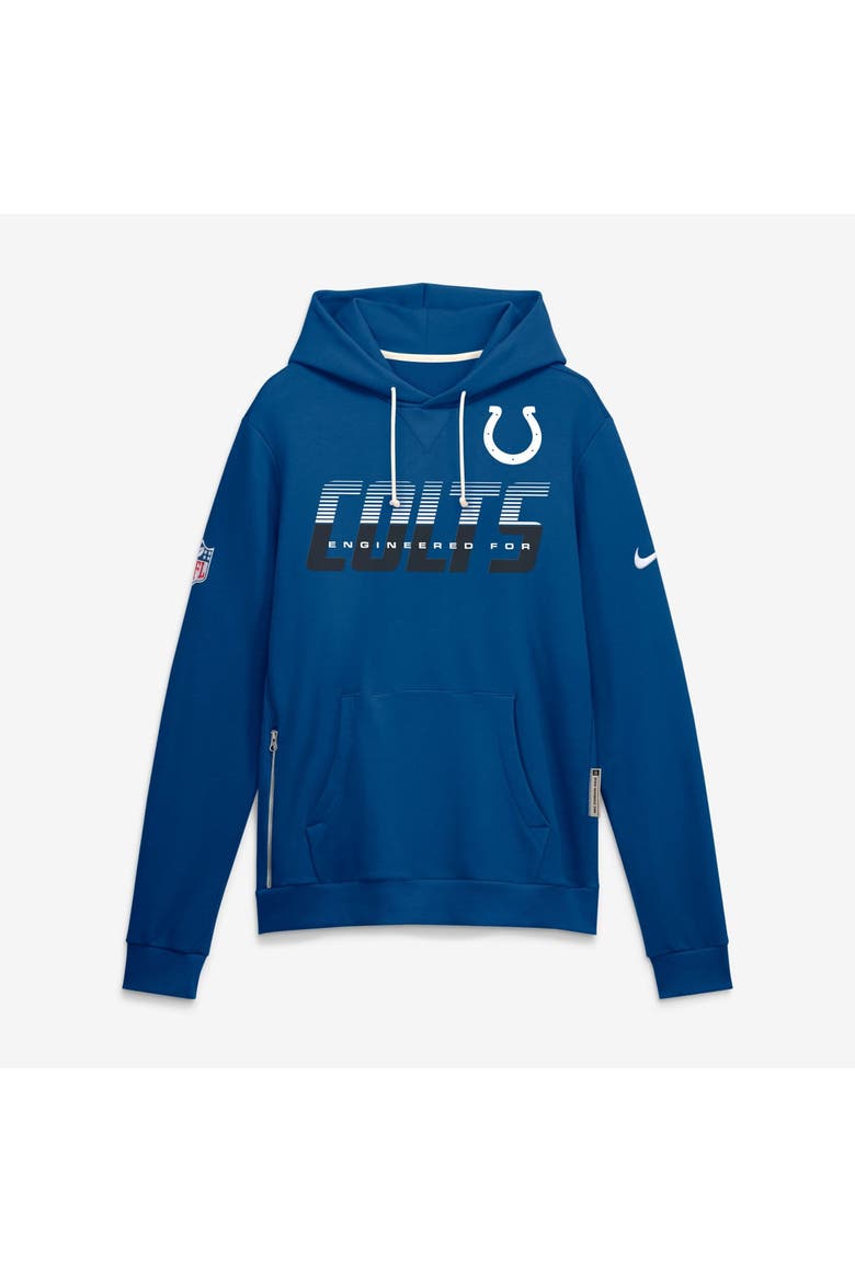 Men's Nike Royal Indianapolis Colts Sideline Standard Issue Top Prospect Dri-FIT Hoodie, Main, color, Royal
