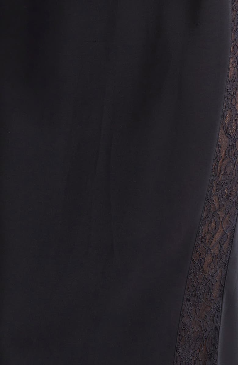 Stella McCartney Lace Long Sleeve Dress, Alternate, color, Black