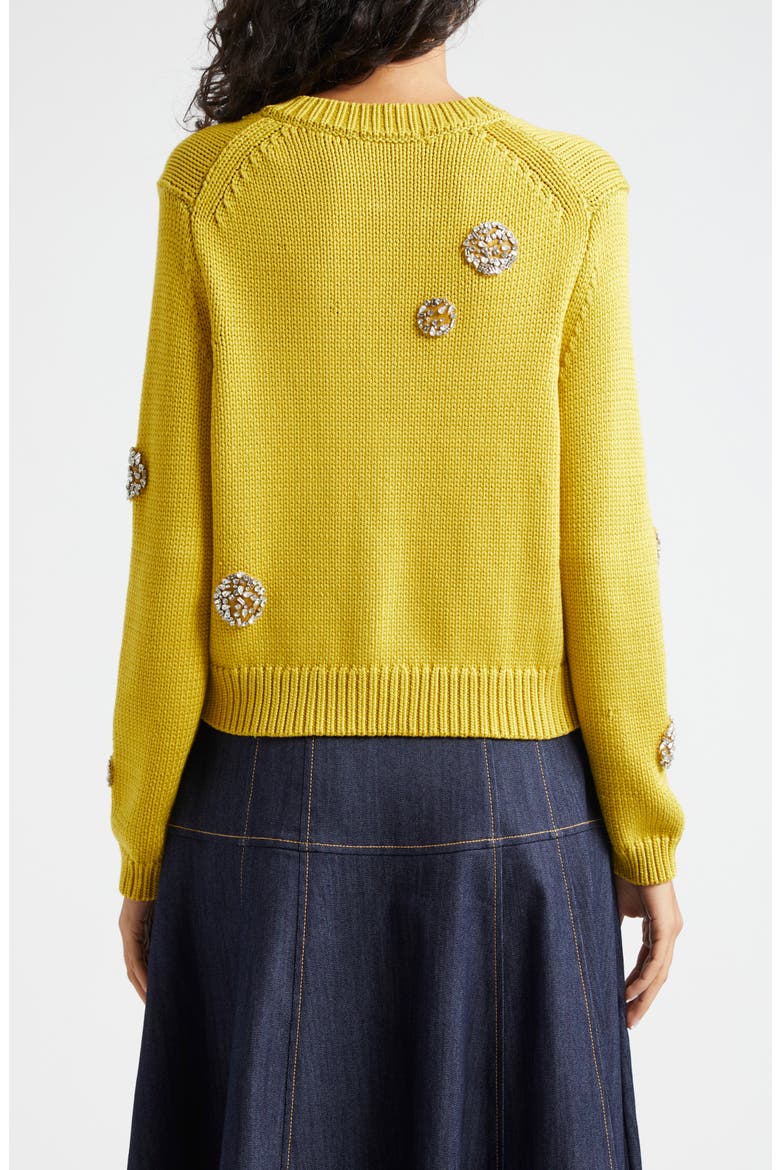 Piera Rhinestone Detail Cardigan, Alternate, color, PEAR