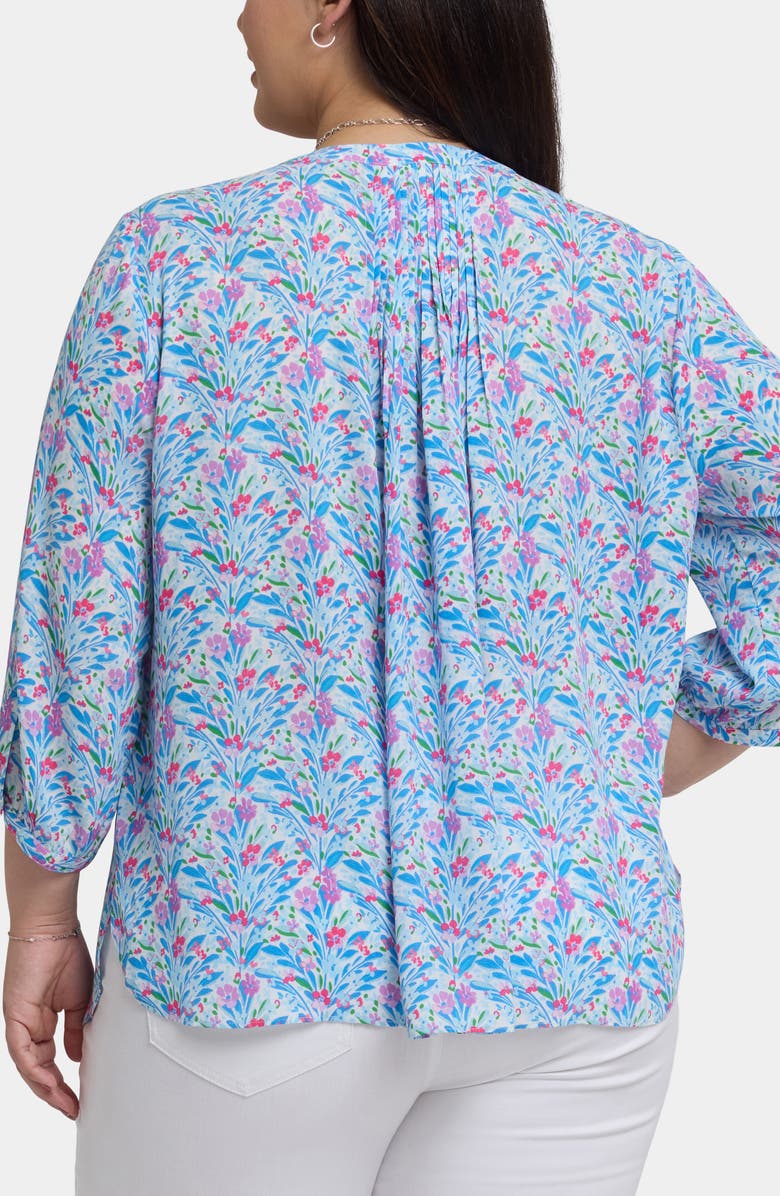 NYDJ Pintuck Top, Alternate, color, Serafia