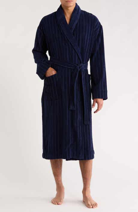 Majestic International Shawl Collar Textured Cotton Robe