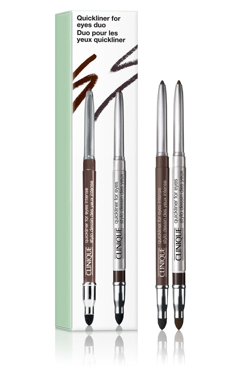 Clinique Quickliner For Eyes Eyeliner Pencil Set $54 Value, Main, color, 