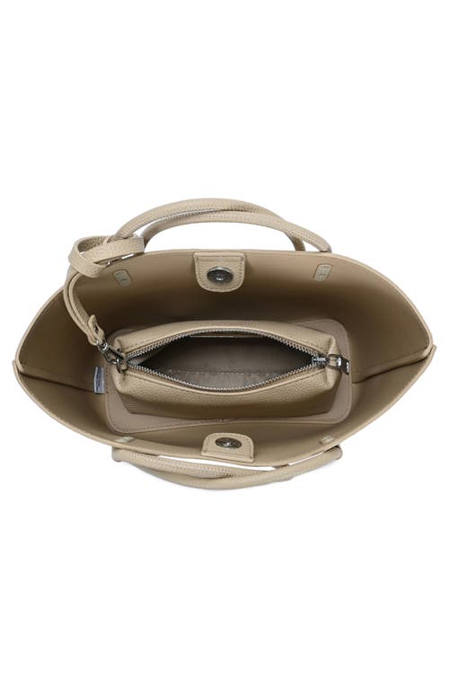 Antik Kraft Shoulder Bag With Removable Pouch In Taupe