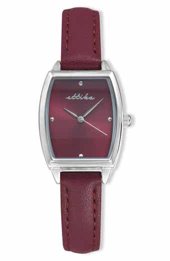 Classic Leather Strap Watch