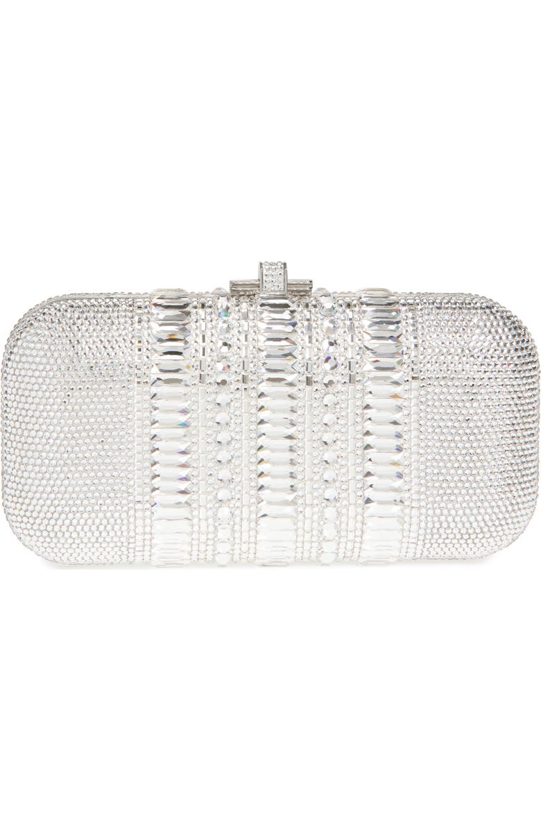Judith Leiber Long Slide Crystal Minaudière, Main, color,