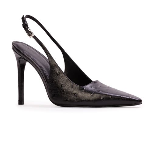Black Suede Studio Lainey 100 Patent Pump In Multi