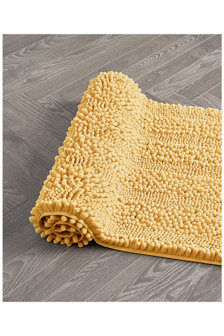 Chenille Set of 2 Bath Rugs, Alternate, color, YELLOW