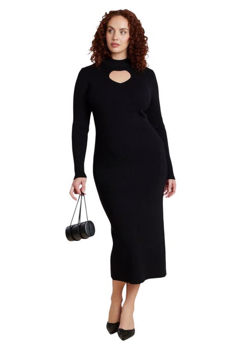 Heart Cutout Midi Dress