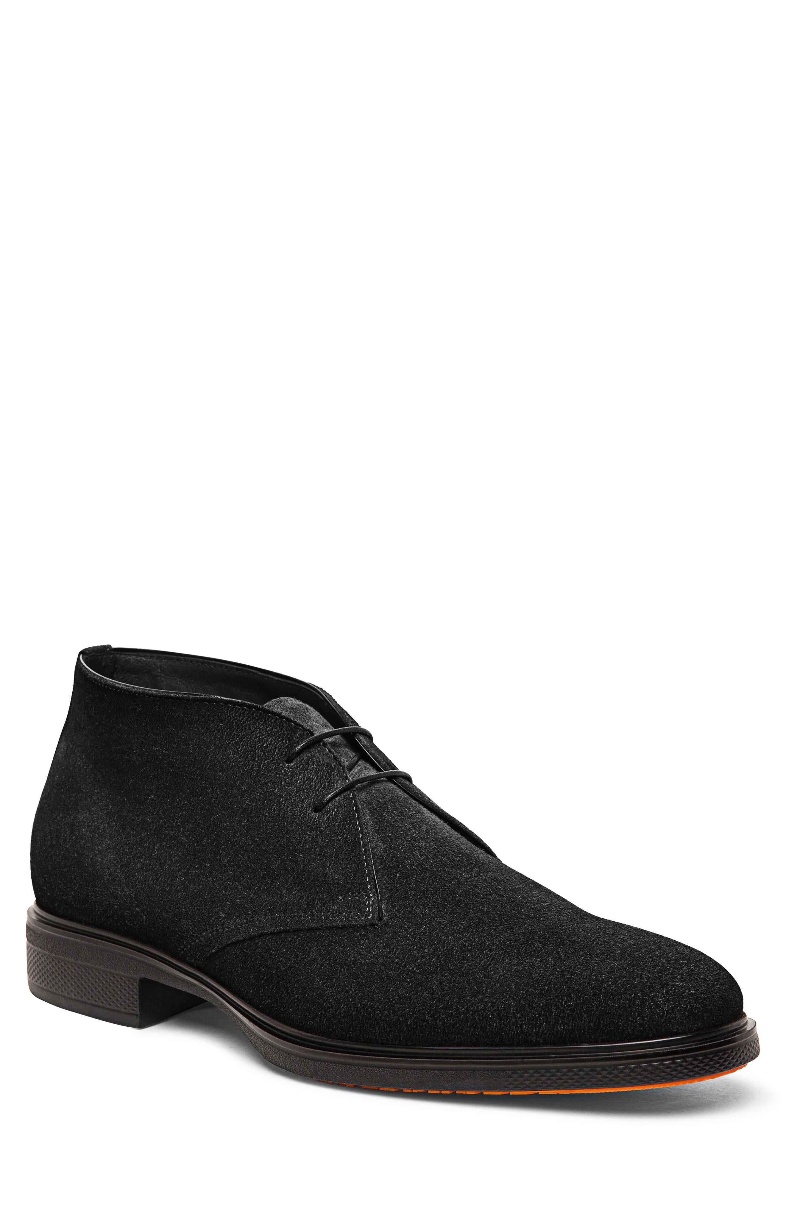 Santoni Easy Chukka Boot, Main, color, Black