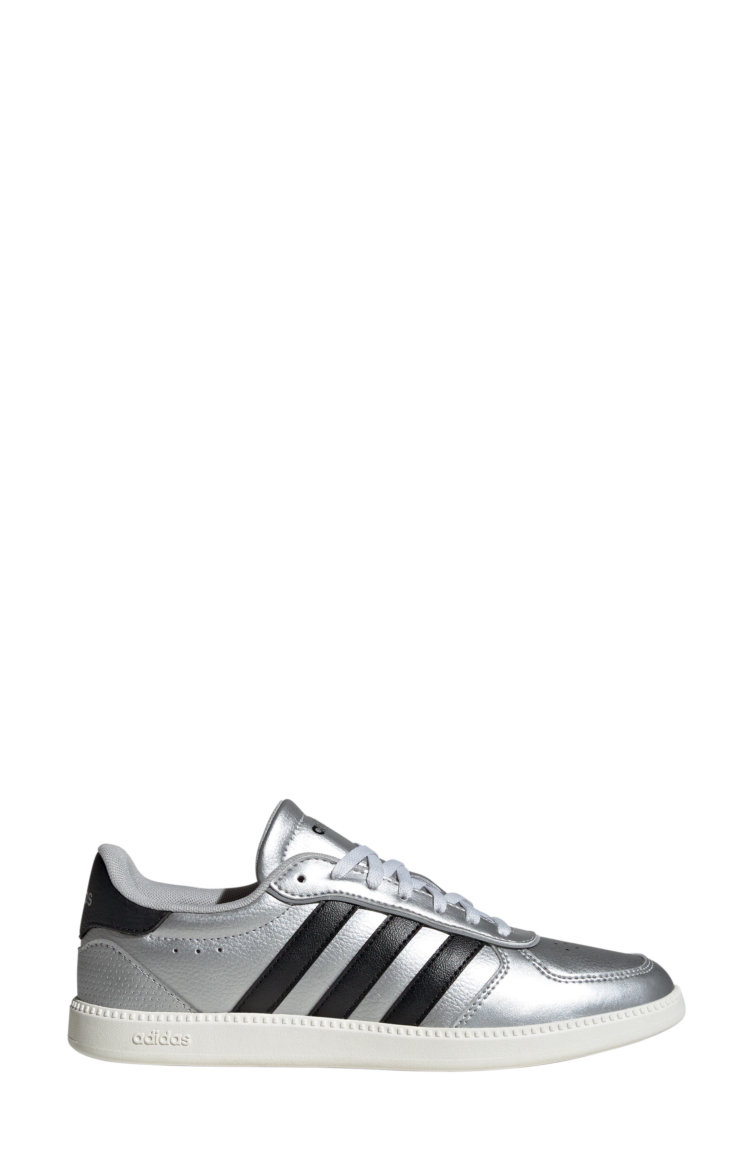 adidas Breaknet Sleek Sneaker, Alternate, color, Matte Silver/ Black/ Off White