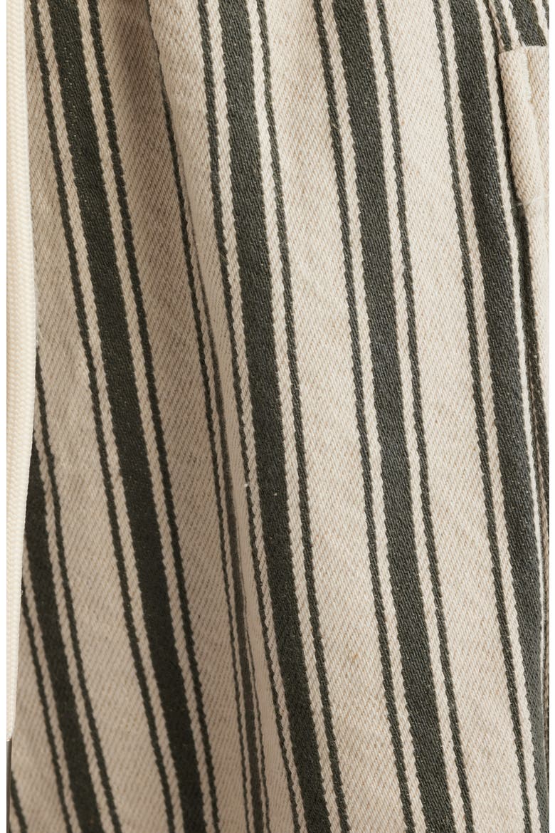 Emery Cotton Blend Drawstring Shorts, Alternate, color, GREEN STRIPE