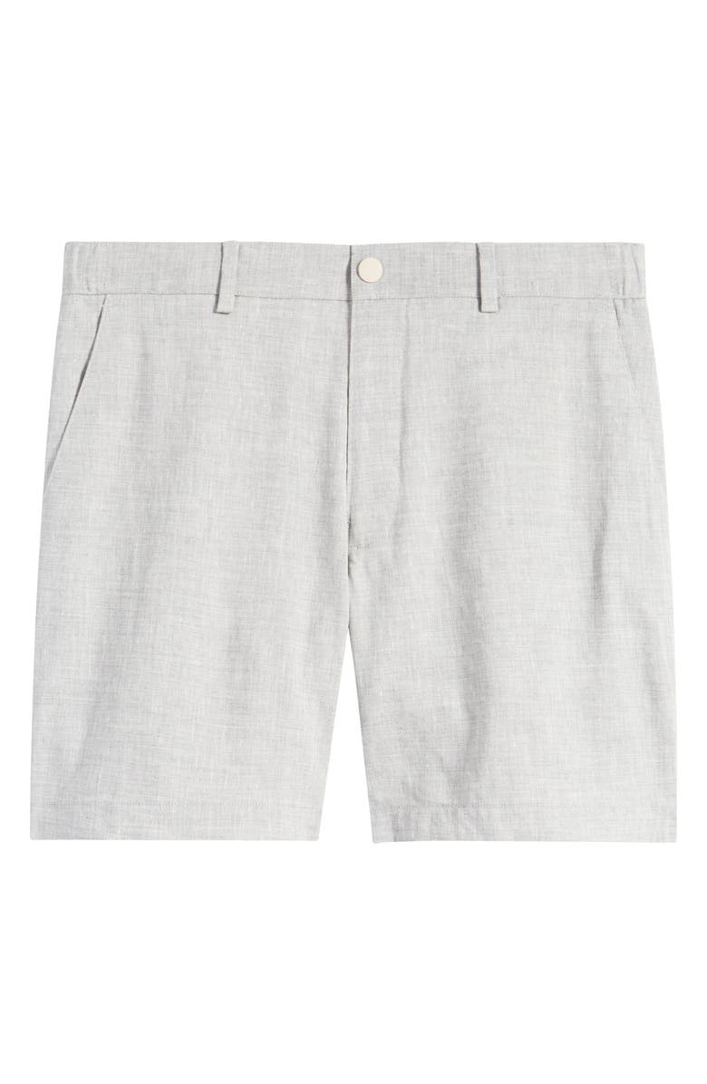 Nordstrom City Linen Blend Hybrid Shorts, Alternate, color, 