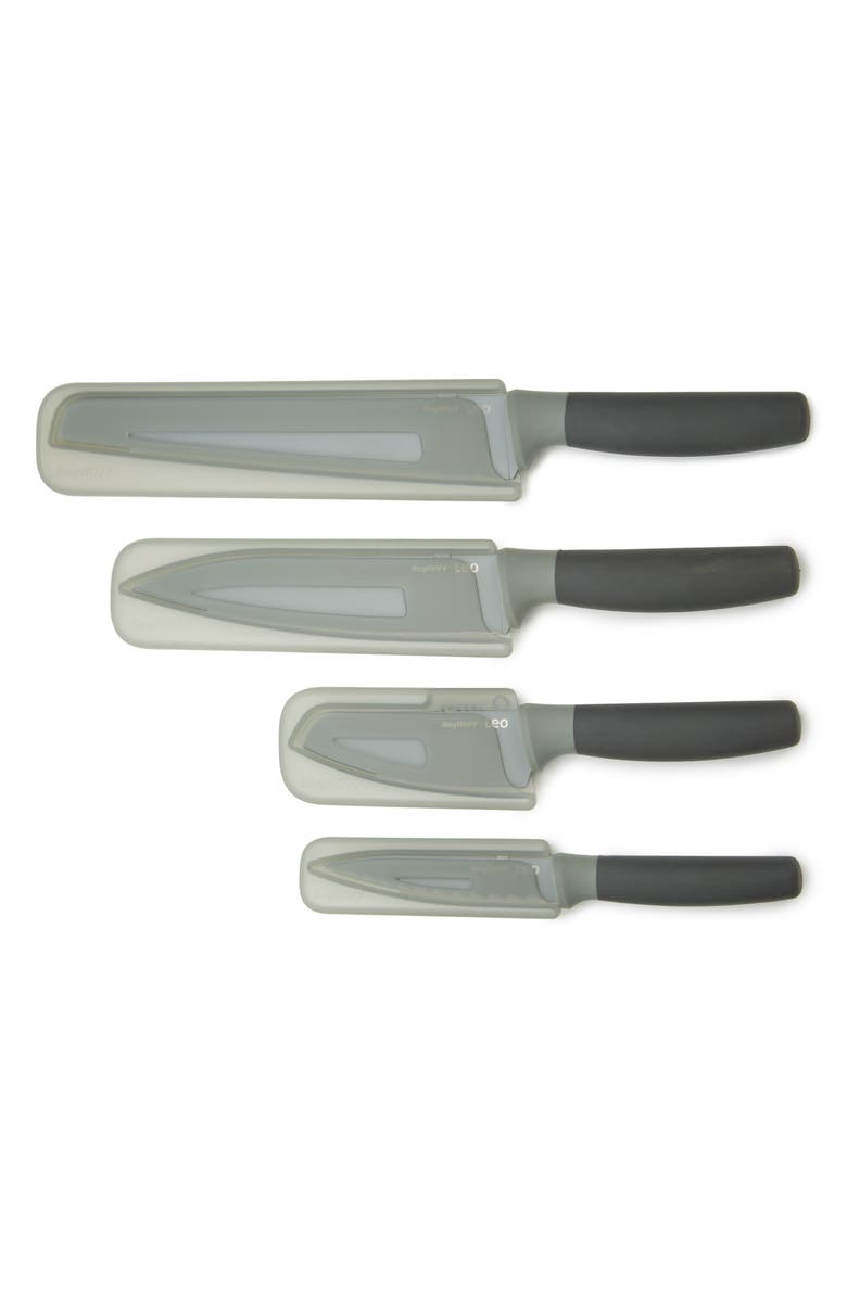 BergHOFF Leo Balance 4-Piece Non-Stick Knife Set, Alternate, color, Gray