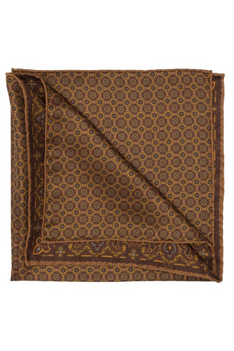 Lario - Double Sided Silk Pocket Square for Men