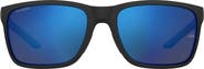 Under Armour 58mm Polarized Rectangular Sunglasses