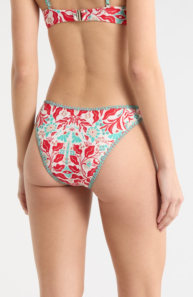 Ramy Brook Isla Bikini Bottoms, Alternate, color, Flame Combo