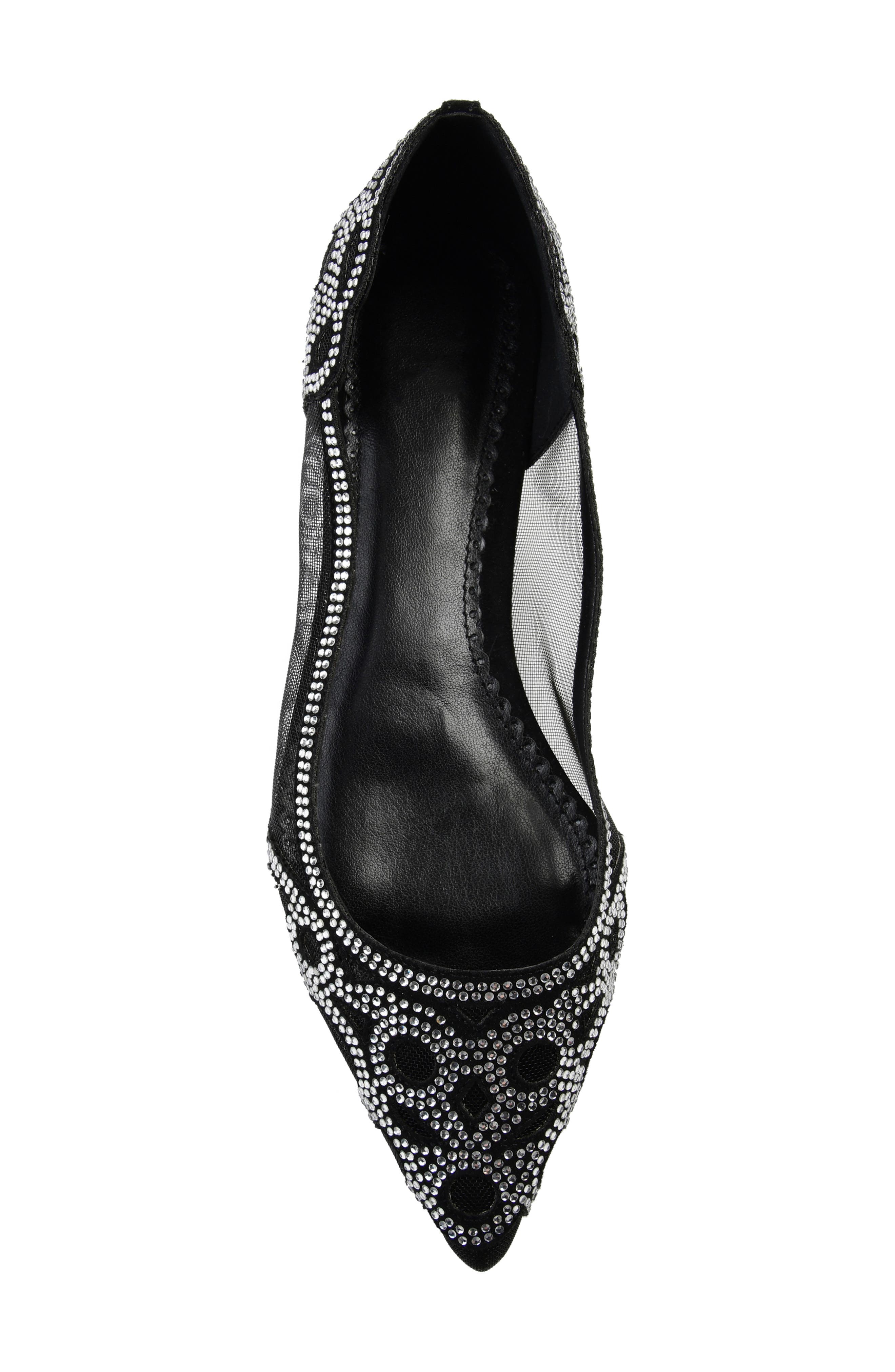 Journee Collection Batavia Rhinestone Flat, Alternate, color, Black