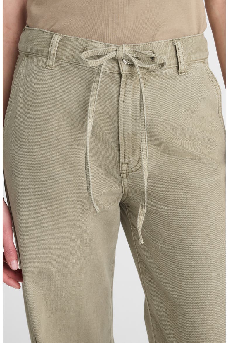 The Ultimate Wide Leg Drawstring Airy Denim Pants, Alternate, color, SAGEBRUSH