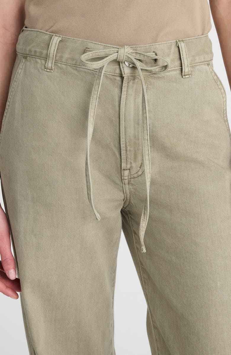 Madewell The Ultimate Wide Leg Drawstring Airy Denim Pants, Alternate, color, Sagebrush