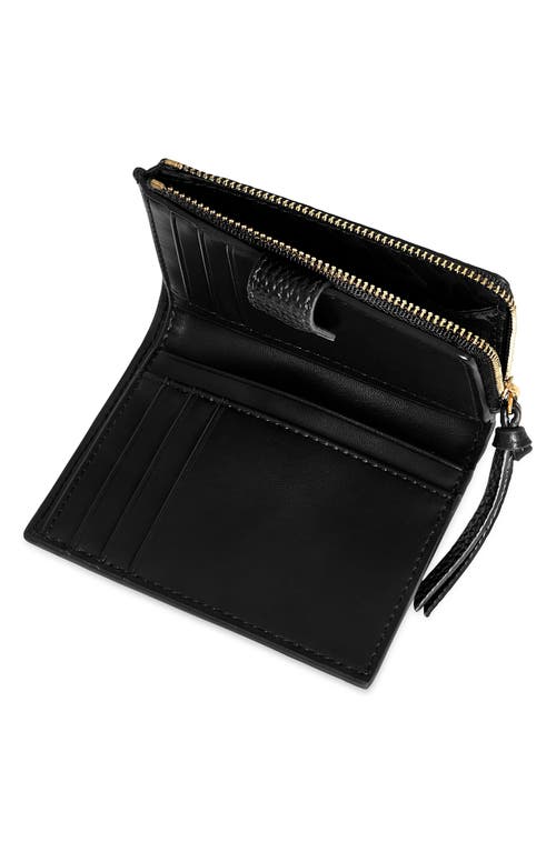 Rebecca Minkoff Slim Megan Leather Bifold Wallet In Black