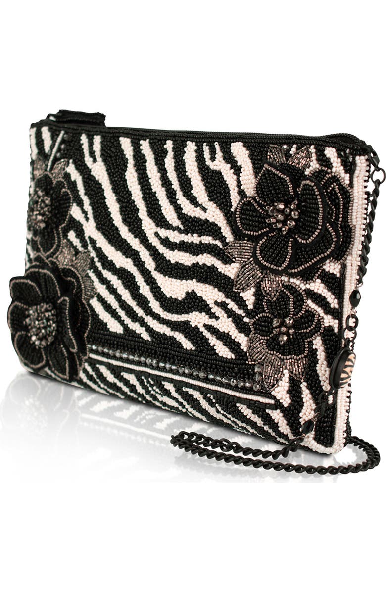 Mary Frances Accessories Primal Balance Crossbody Handbag, Alternate, color, White / Black