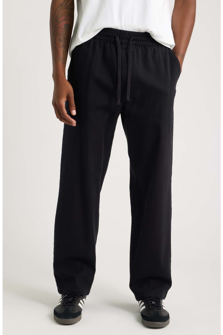 Peninsula Relaxed Pants, Main, color, BLACK
