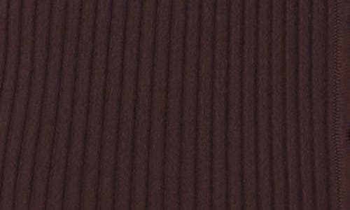1.state Long Sleeve Rib Cardigan Dress In Brown