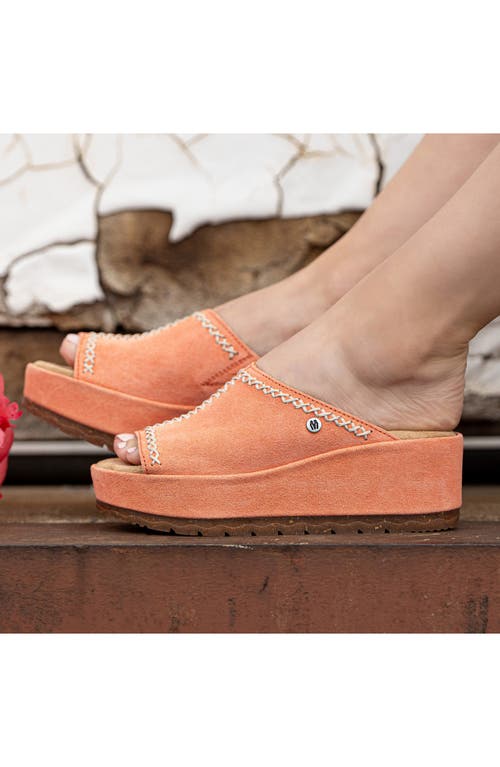Minnetonka Paislee Wedge Sandal In Coral