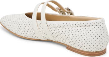 Alenia Perforated Mary Jane Flat
