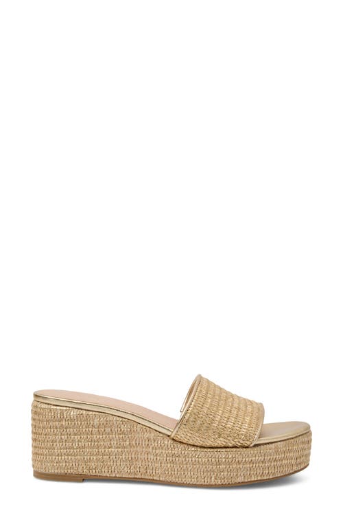 Jack Rogers Bay Platform Wedge Sandal In Gold