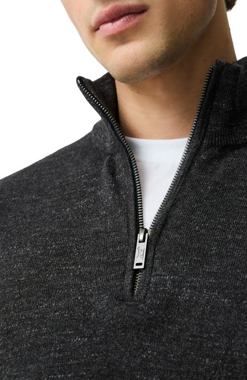 Rodd & Gunn Fortrose Cotton Quarter Zip Sweater In Gray
